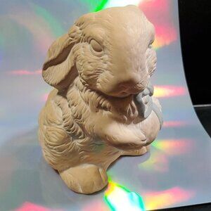 Rabbit Clay Antique Vintage Clay Rabbit